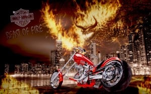 Afiche Publicitario Harley Davidson - Carraceda Daniela